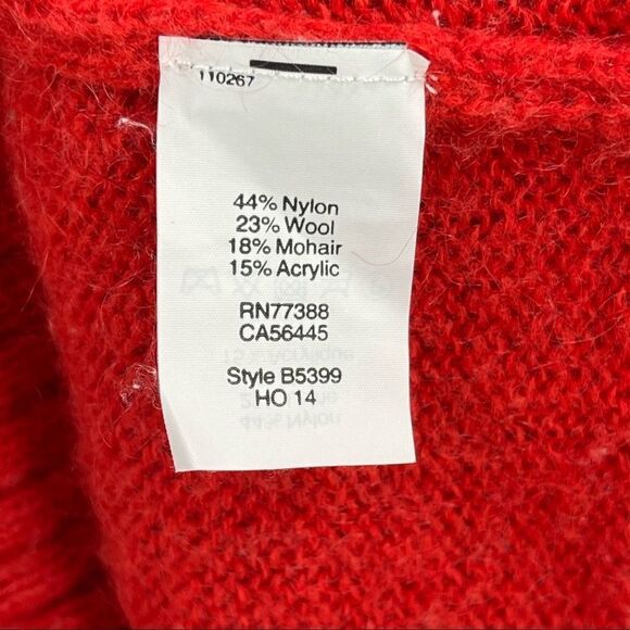 Madewell Crew Neck Oversized Colorblock Wool Blend Sweater - US S - Picture 2 of 4